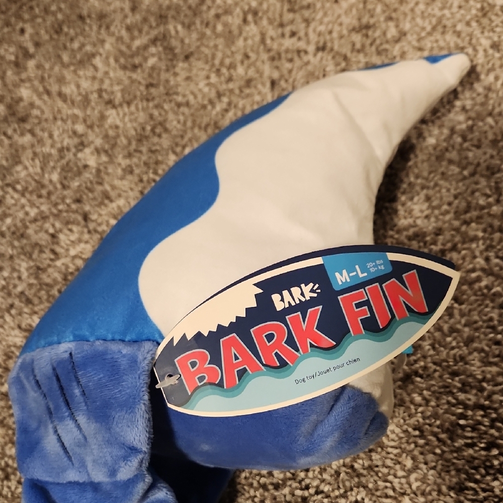 Bark Blue and White Pet Shark Fin